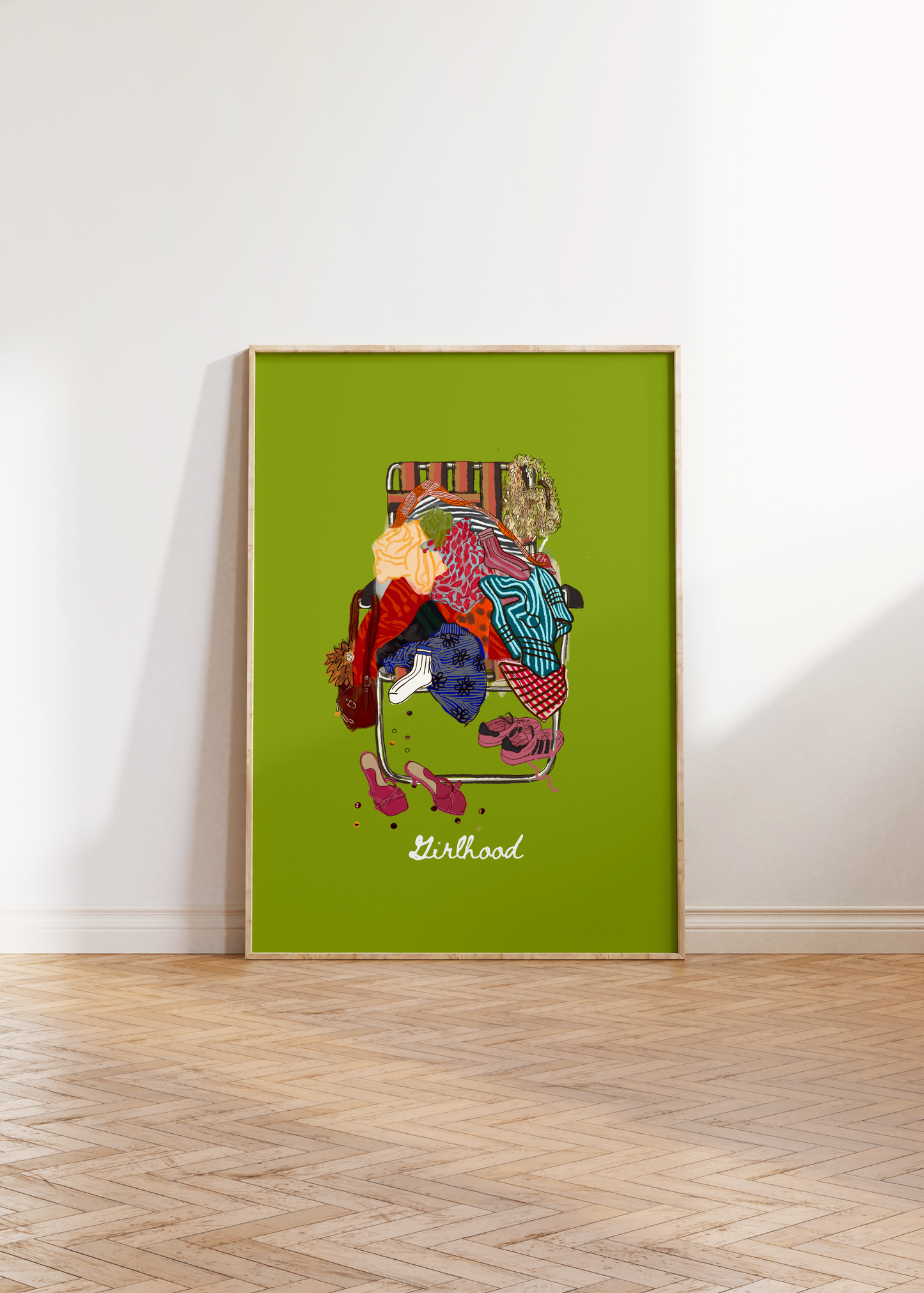 Girlhood Green Print