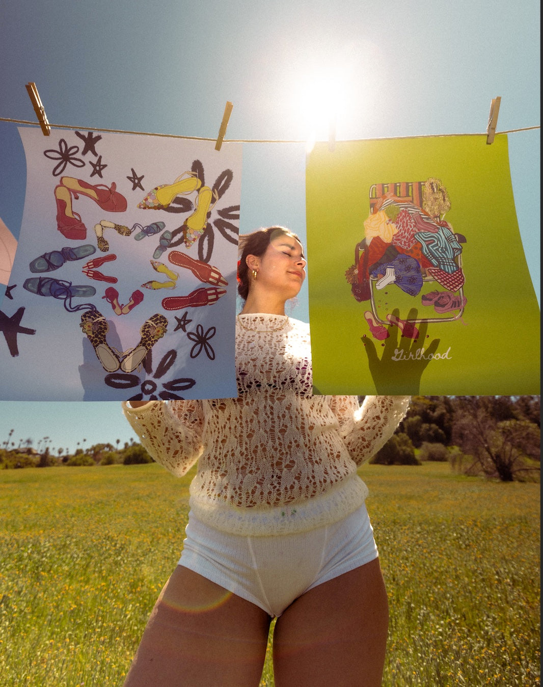 Girlhood Green Print