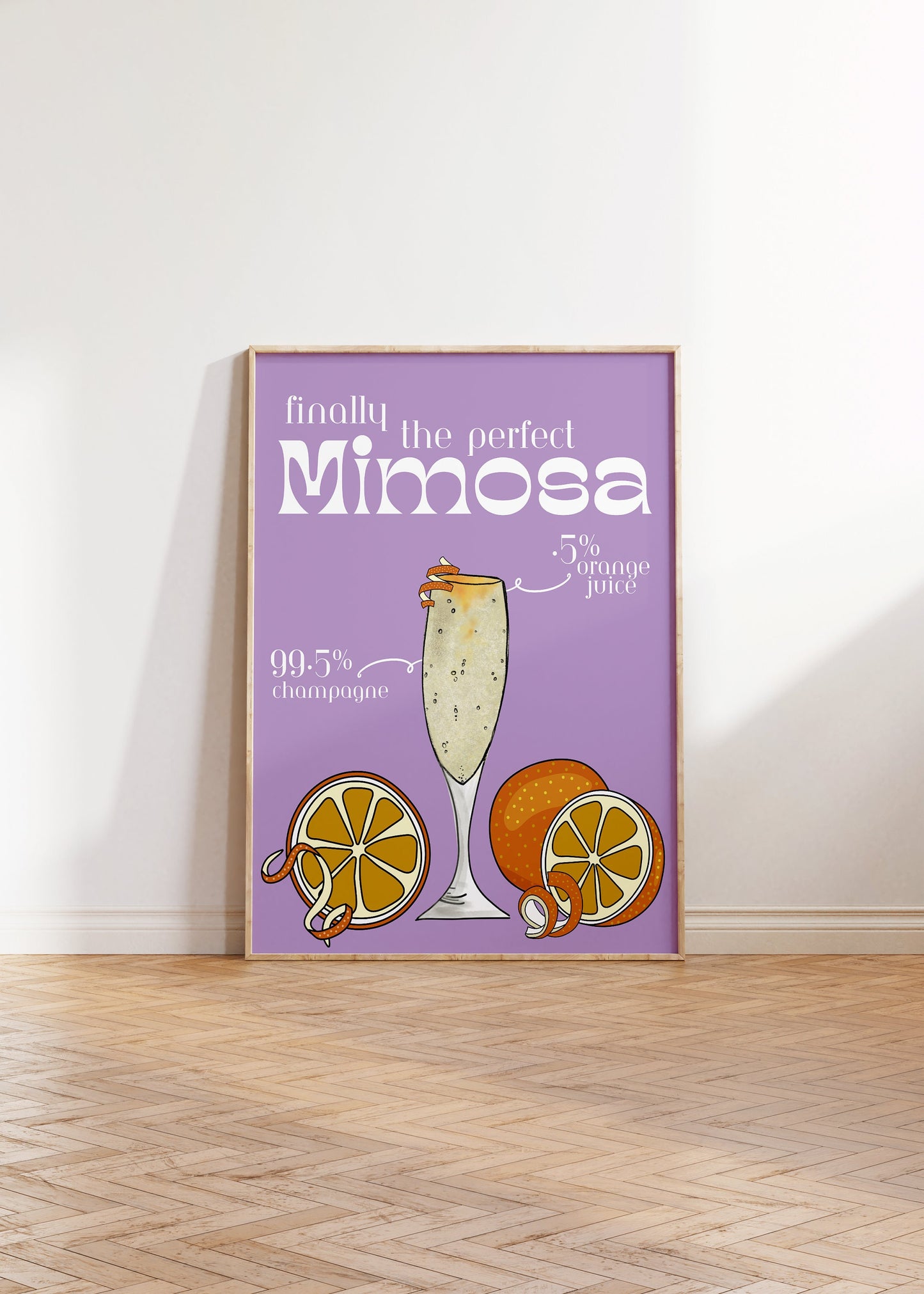 99% Champagne Mimosa Digital Print, Bar Sign, Bar Cart Art, Apartment Decor Aesthetic, Trendy Posters, Mid Century Modern, Wall Decor, Best Selling Art, Bar Cart Art