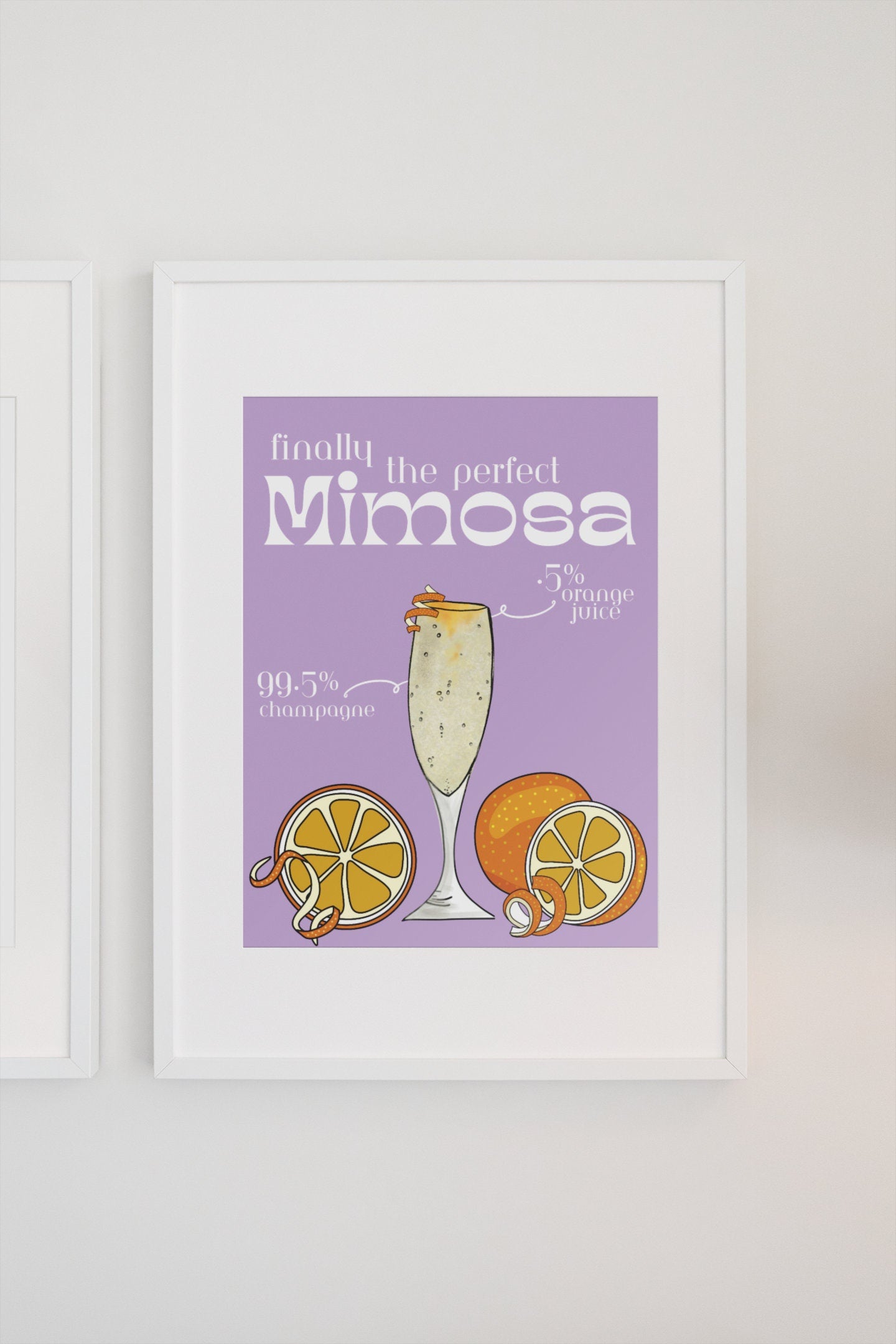 99% Champagne Mimosa Digital Print, Bar Sign, Bar Cart Art, Apartment Decor Aesthetic, Trendy Posters, Mid Century Modern, Wall Decor, Best Selling Art, Bar Cart Art