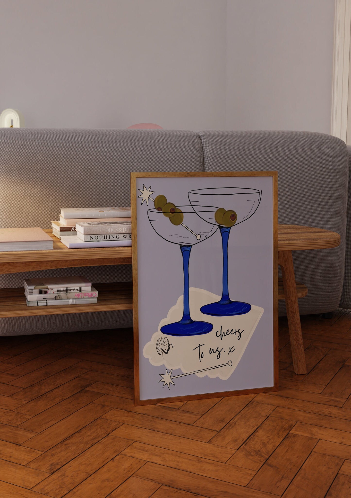 Cheers To Us Martini Digital Print, Coquette Decor, Kitchen Decor, Bar Cart Art, Bar Cart Aesthetic, Bar Cart Print, Cocktail Napkin Wall Art