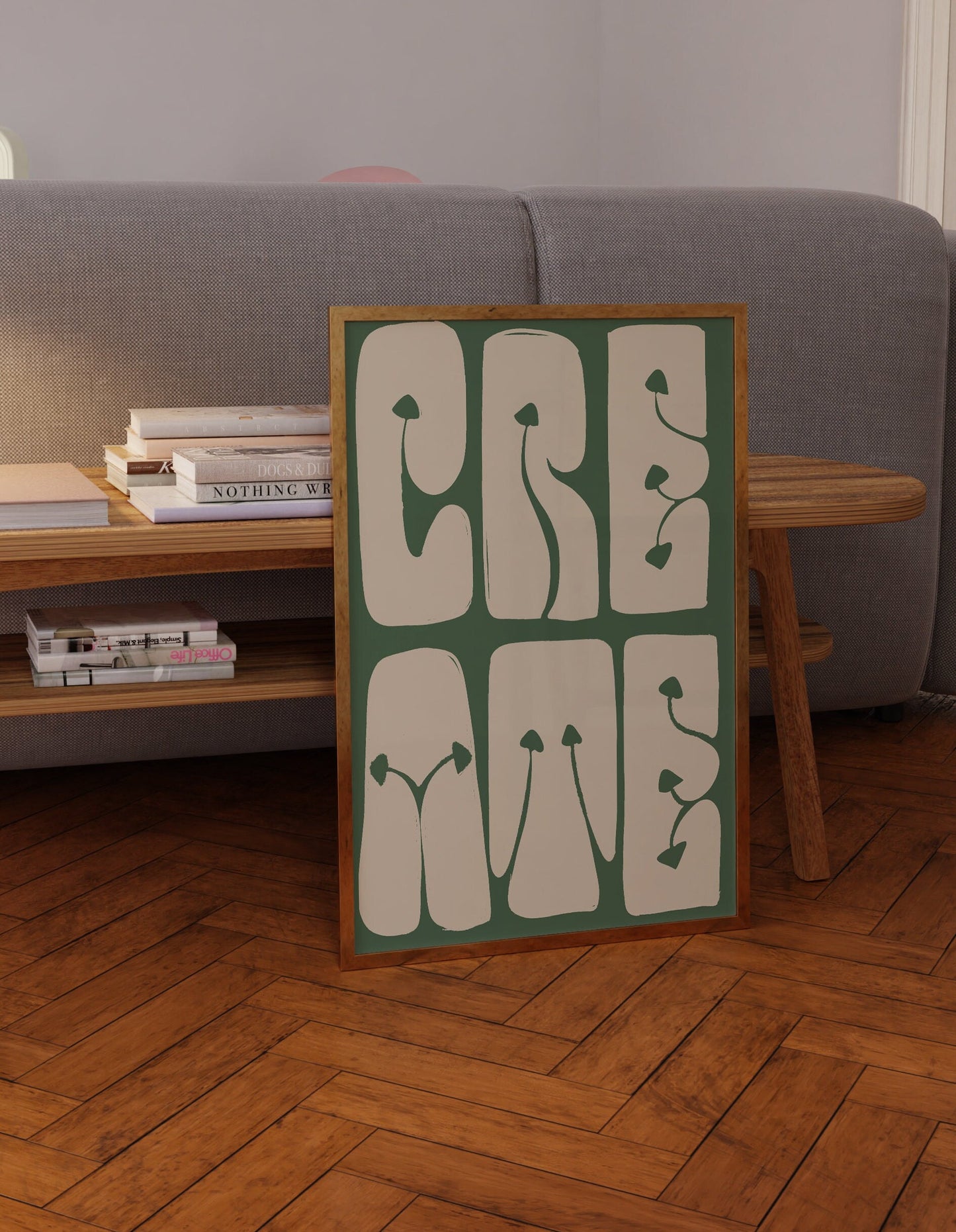 Create Digital Print, Quotes About Life, Dorm Decor for College Girls, Home Decore, Apartment Aesthetic, Emerald Green Wall Art, Wall Decor Over the Bed