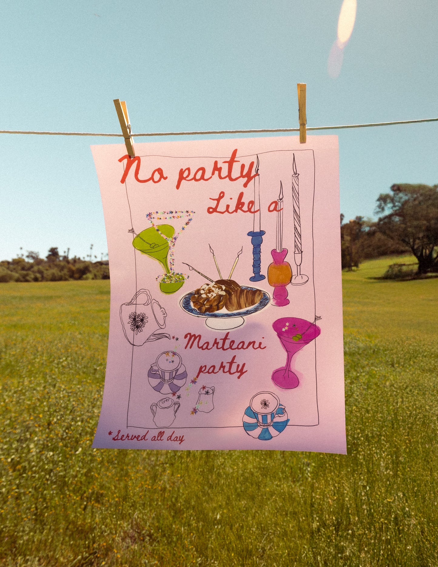 Mar'tea'ni party Print