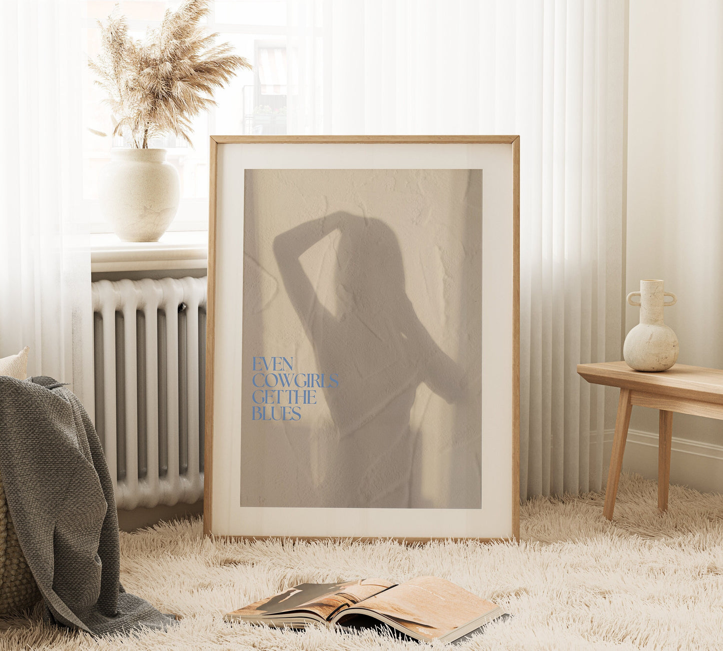 Even Cowgirls Get the Blues Digital Print, Dorm Decor for College Girls, Coquette Room Decor, College apartment decor, Urban Cowboy